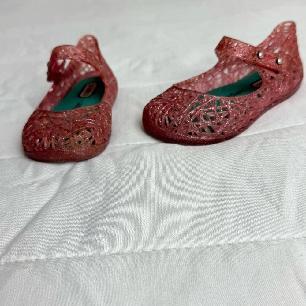Mini Melissa Pink Sandals & Zaxy Baby Rush Sandals